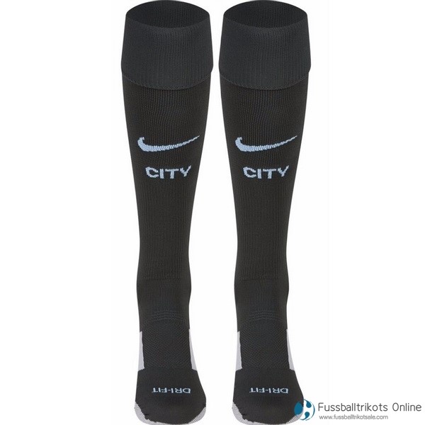 Manchester City Socken Ausweich 2017-18 Fussballtrikots Günstig